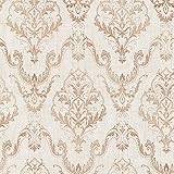 Decorline 2665-21448 Wiley Lace Damask Wallpaper, Copper [並行輸入品]