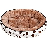 Bemin 犬ベッド 丸形 ペットベッド ふわふわ ペットクッション 冬 猫 クッション 大きめ 寝床 小型犬 暖かい ペット ベッド 洗える ドッグクッション 犬 ベット おしゃれ ペットマット 猫用ベッド 圧縮梱包 寒さ対策 (#1 XLサイズ 