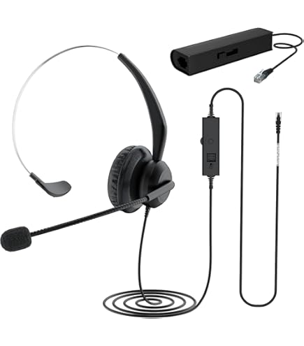 Amazon | デイリーヘッドセット 2.5mm クイックディスコネクトコイル