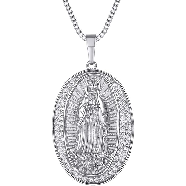 真鍮 小物ケース （聖母マリア 大サイズ）グアダルーペ キリスト