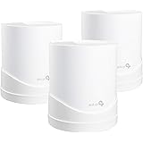 Deco X20/A,X50/A,X60 WIFI 6壁掛けホルダー用のウォールマウントホルダー、ホームメッシュWIFIシステム全体、Deco X20/A,X50/A,X60 3パック頑丈なブラケット、コード管理付きで省スペース