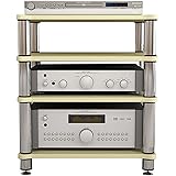 HiFi ラックおよびスタンド オーディオ ラック キャビネット サーバーおよび AV ギア用のオープン フレーム ラック 4 ティア オーディオ スタンド