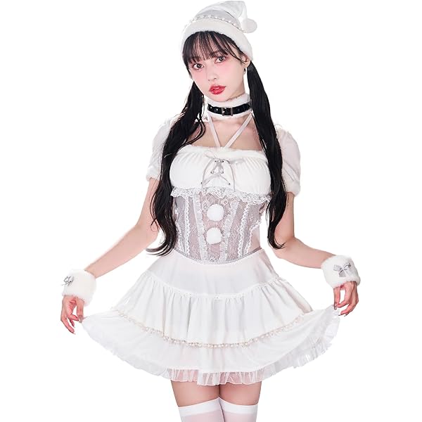 Amazon.co.jp: [Malymoon] コスプレ サンタ ロック ゴシック パンク