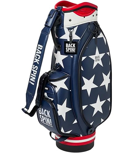 Amazon | 【正規品】BACK SPIN! STAR PU Tour Golf Bag バックスピン