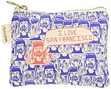 ブルックリン発 MAPTOTE マップトート ナチュラルコットンバッグ <ミニポーチ San Francisco ペリウィンクル/オレンジ> CP250-PE/OR