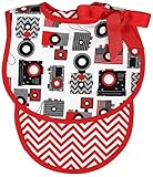 Raindrops Camera Bib and Burp Set, Red by Raindrops [並行輸入品]