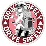 ゆるキャン△ ステッカー [デザイン:18.BIKE-綾乃(rd)] 直径約90ミリ ゆるキャン ミニ マグネットステッカー マグネット 普通郵便発送