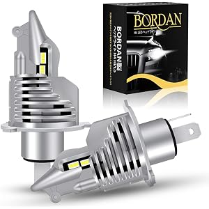 【最強 業界初モデル 】BORDAN H4 LED ヘッドライト HI/LO 切り替え 新基準車検対応 冷却ファン付け 30W 16000LM 6500K 高輝度 新開発カスタマイズオートグレードLEDチップ搭載 12V車対応(ハイブリッド車・EV車対応) ホワイト 3年保証 2個入 - L11 H4