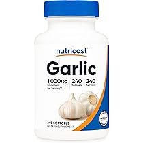 Amazon | Nutricost ガーリック 1000mg 240ソフトジェルカプセル