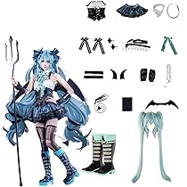 Amazon.co.jp: [モモ] 初音×ラスカル スカート枚 翼 ウィッグ