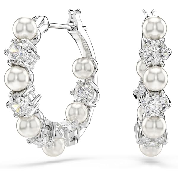 スワロフスキーConstella バングル クリスタル・パール, ラウンドカット Constella バングル, クリスタル・パール, ラウンドカット, ホワイト