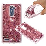 ZTE Zmax Proケース, ZTE Carry z981ケース、液体ケース、ASSTARファッションクリエイティブデザイン流れる液体フローティングLuxury Bling Glitter Spa