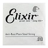 ELIXIR エリクサー 13010 010弦×4本 ANTI RUST PLAIN プレーン弦 ギター用バラ弦