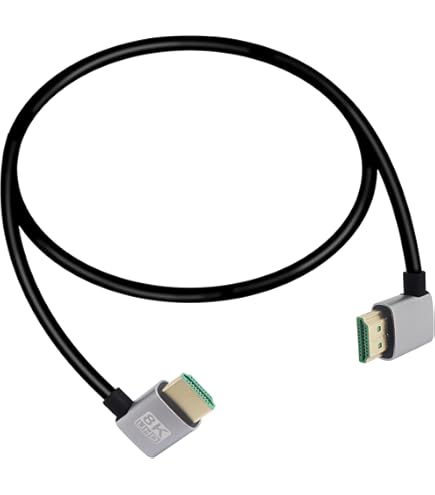 thumbnail image 2 of Seadream Short Ultra Slim Micro HDMI To HDMI Cable Adapter 4K 60Hz Ethernet Audio Return HDR HDMI 2.0 Cable Black 1.64Feet 2 of 12