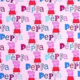 SheetWorld Fitted Crib / Toddler Sheet - Peppa Pig Pink - Made In USA by sheetworld