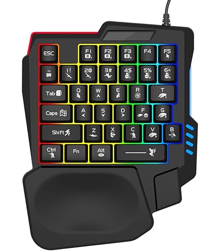 Amazon | 片手キーボード、ハーフキーボード RGB | Airshi