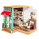 Liebeye カフェのモデル 創造的なの組み立てられた ライトつき 子供 大人のためのクリスマスのギフト 手作りの家の成果物