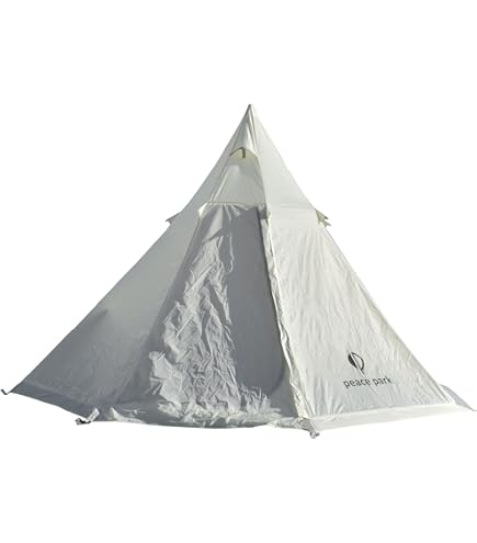 Amazon | ピースパーク ティピー テント 防水 PP2022 TEPEE TENT BLACK