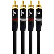 Amazon | オーディオファン RCAケーブル 120cm ケーブル径 Φ5