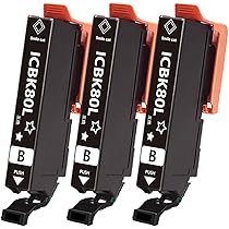 Amazon.co.jp: 【Smile Cat】 エプソン用 ICBK80/ICBK80L 互換品インク