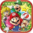 Swank Super Mario Brothers誕生日PARTY Square Dessert Paper Plates 48 Pieces 541554