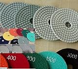 7 Inch / 180mm Diamond Polishing Pad 8 Pieces For Granite Marble Concrete countertop tile damo tools