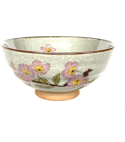 Amazon｜京焼 清水焼 俊山窯 飯碗 大 四季草花 LSS274-01｜湯呑み