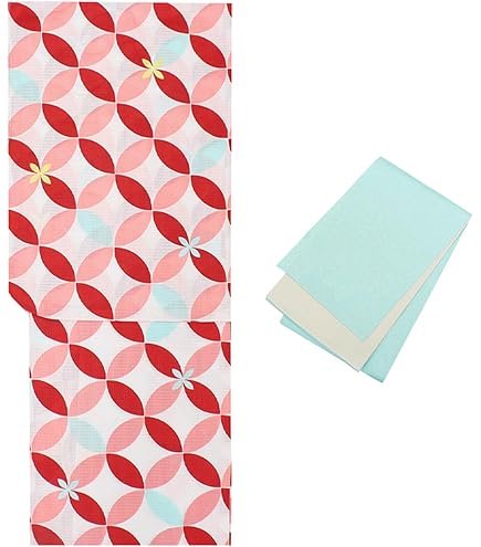 Amazon.co.jp: □最高級しじら織浴衣 七宝紺□反物染め抜きの