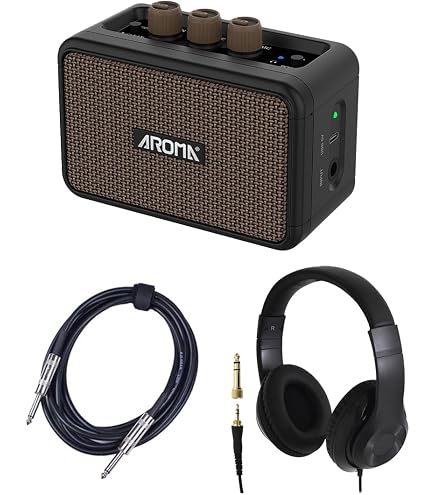 Amazon | AROMA AG-04 + ヘッドホン + LGW-01 セット ミニアンプ