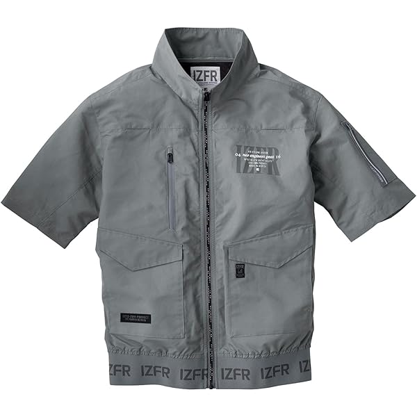 アイズフロンティア IZFR 空調服 半袖 L シルバーグレー フルハーネス対応 Amazon.co.jp: [アイズフロンティア] フルハーネス対応 半袖空冷