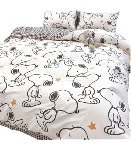 Amazon｜スヌーピー 布団カバー 4点セット セミダブル オール