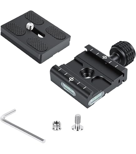 Amazon | ユニバーサル50mmクイックリリースプレートQRクランプ、3/8