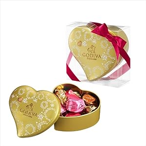 【公式】 ゴディバ (GODIVA) きらめく想い G キューブ アソートメント ミニハート缶(5粒入)