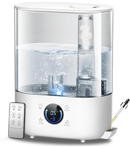 Amazon.co.jp: 加湿器 大容量 5L 上から給水 超音波式 卓上