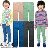 (ディラッシュ)DILASH ストレッチ コットンツイル チノスキニーパンツ 140 ライトピンク