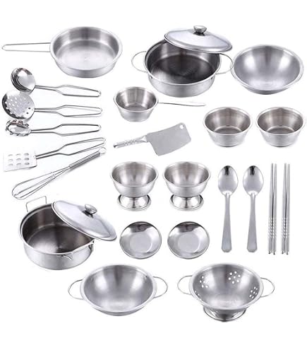 Amazon | elfishjp おままごと 調理器具 なべセット 料理おもちゃ
