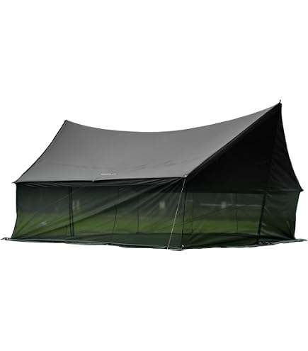 Amazon | CAMVIL ZIP-TARP ジッパータープ 5m ブラックコーティング