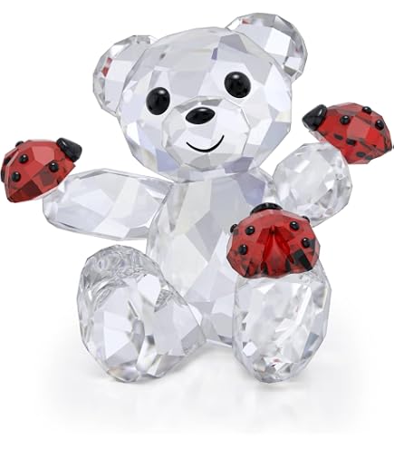 Swarovski Crystal 5185778 Kris Bear Heart Balloons, Multi-Colour