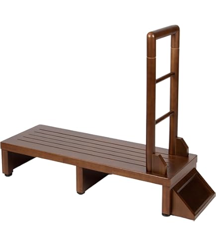 Amazon.co.jp: ビータ(Vita) 木製手すり付き玄関台 幅60cm ダーク
