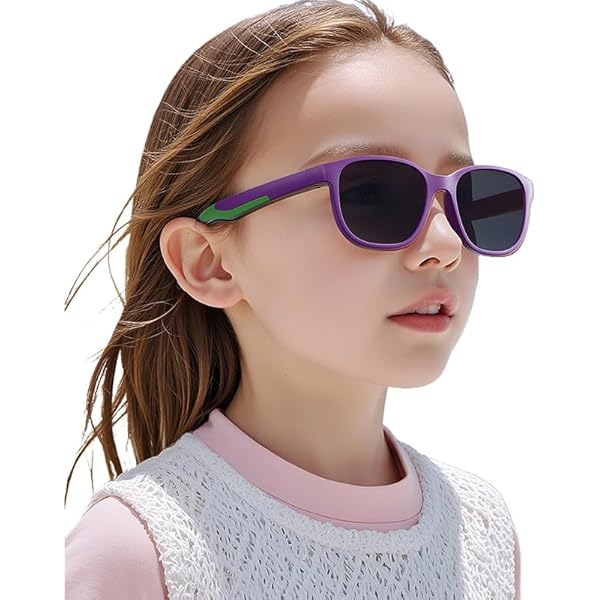 Amazon | [シェリーミミ] キッズサングラス ケース付 レインボー UV400