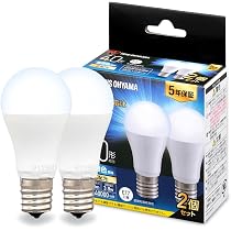 Amazon | 【E17】アイリスオーヤマ LED電球 昼白色 40W形相当 口金直径