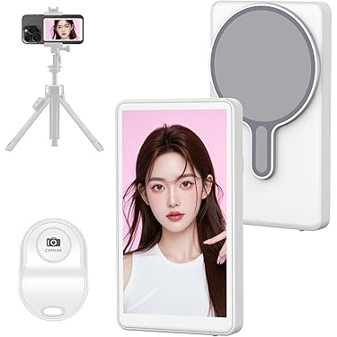 新品！自撮りモニター　外付け　スピーカー　Vlog ディスプレイ　軽量　撮影 Amazon.co.jp: JEVDES iPhone用自撮りモニター 4K1080P 輝度調整