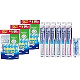 【セット買い】クリニカアドバンテージデンタルフロスY字タイプ ミント 30本×3 + クリニカ アドバンテージ 歯ブラシ 4列 超コンパクト ふつう 6本 +フロス付き