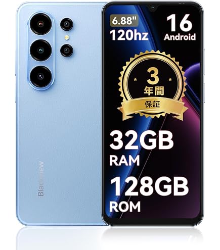 Amazon | Blackview Wave7C Android 16スマホ 日本版 SIMフリースマホ