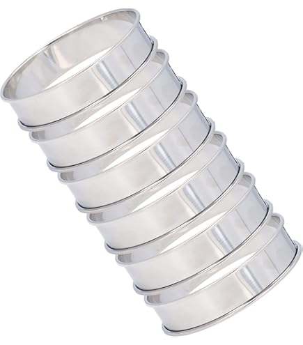 【10個セット】丸型ステンレスセルクル 直径150×高さ50mm 製菓用 10個セット】丸型ステンレスセルクル 直径150×高さ50mm 製菓用 角