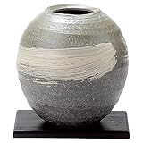 信楽焼 へちもん 花瓶 (黒板付) 黒磯 丸 1-2567