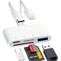 Amazon.co.jp: 【2026 MFi認証品】iPhone SDカードリーダー