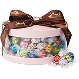 リンツ (Lindt) チョコレート リンドールギフトボックス さくら 65個入 個包装 ギフト 手提げ袋付き ショッピングバッグL付