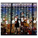 casualcatch クリスマス雰囲気ウォールステッカー 子供部屋やお店窓壁飾り貼る サンタクロース雪だるま 　人気クリスマス用品