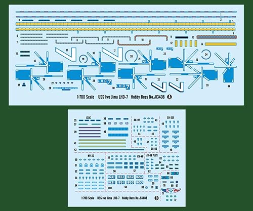 ホビーボス 1/700 艦船シリーズ アメリカ海軍強襲揚陸艦イオー・ジマLHD-7 プラモデル